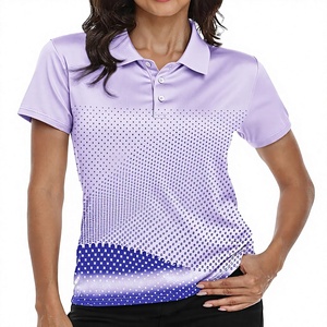 Camiseta Informal para Mujer Harry Johnson, Color Morado Sólido, Manga Corta, Secado Rápido, Tejido de Punto, 100% Poliéster, 160g, Decoración con Letras - Product Image 1