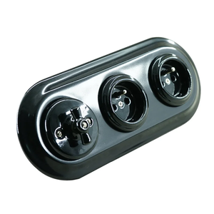 Borgerman akıllı anahtar Retro seramik geçiş anahtarı İngiltere standart akıllı duvar ev için ışık anahtarları - Product Image 1