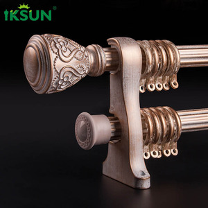 Iksun 6.7m Drapery Hanging Bedroom Decorative extra Large Side Wall Mount Window Curtain Rods - Product Image 4