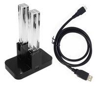 Station de charge sans fil en ABS blanc avec indicateur lumineux LED pour manettes Joy-Con