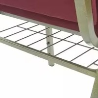 Chaises de théâtre rembourrées à prix de gros, chaises d'église en tissu avec pieds en métal et porte-livres