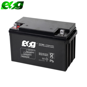 ESG VRLA batterie rechargeable 12 volts scellé plomb-acide (SLA) batterie sans entretien 60AH 65AH 12 V ABS UL94-V0/fichier E88637 - Product Image 1