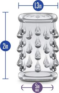 6PCS/SET Stretchy Textured Studded Tear Resistant One Size Comfortably Soft Ticklers Enhancement Penis Ring - Product Image 3