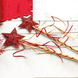 Varita de Hada Brillante para Niñas, Accesorios de Disfraces para Fiestas de Navidad, Varita de Princesa Estrella para Niños, Cumpleaños, Pascua - Product Image 2