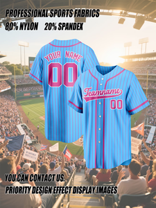Custom gemaakte digitale print sublimatie 3D-effect korte baseballtrui unisex ademend vocht afvoerend snel drogend UV zomer - Product Image 5