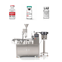 Machine de remplissage automatique de flacons en verre à haute productivité pour poudres cosmétiques et alimentaires, remplissage et bouchage de 0,1 à 5 g