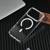 Coque de téléphone magnétique antichoc N52 en PC pur transparent, peinte aux UV, de haute qualité, inaltérable, pour iPhone 17 18 Pro Max