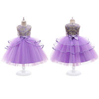 Robe de soirée pour fille, robe de princesse sans manches pour fille, fleur de mariage, pour adolescente