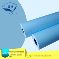 Papel para Plotter de Impresión a Doble Cara Azul de 80g, Pulpa Química Virgen, Embalaje Rojo