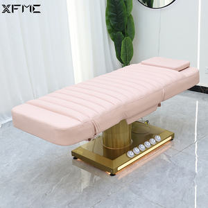 Salon de beauté de luxe 3 moteurs lit d'esthéticienne rose hauteur réglable <span class=keywords><strong>spa</strong></span> électrique lit de massage du visage de beauté moderne avec lumière LED - Product Image 2