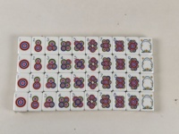 Ensemble de Mahjong Américain de Luxe en Acrylique Orange et Vert, 166 Tuiles, Thème Carnaval, Masque, Joker, Paon, Floral, Jeu de Table de Collection