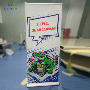 Pancartas Enrollables Retráctiles de Poliéster Personalizadas DF <span class=keywords><strong>Banner</strong></span> de <span class=keywords><strong>80x200</strong></span> con Soporte en L para Publicidad Exterior y Exhibición Resistente a la Intemperie - Product Image 3