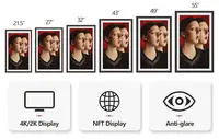 4K HD умный художественный экран электронная рамка для картин Nft дисплей Цифровая фоторамка для галереи