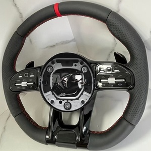 สำหรับ <span class=keywords><strong>Mercedes</strong></span> Benz พวงมาลัยรถยนต์หนังดัดแปลง G500 G350 G55 W205 W164 W204 W222 W211การตกแต่งภายในรถสปอร์ต - Product Image 5