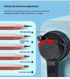 <span class=keywords><strong>Taille</strong></span>-<span class=keywords><strong>crayon</strong></span> Spécialisé pour le Dessin Artistique, les Esquisses, les Crayons à Peindre, avec Pointe Longue ou Courte, Finesse de Pointe Précise, Outils Scolaires - Product Image 3