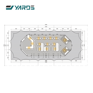 大型プロジェクト向け高品質大型グランピングテント、リビングルーム1室、ベッドルーム2室、屋外高級ストレッチテント - Product Image 3