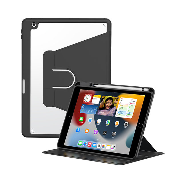 Hot Selling 360 Degree Rotating Silicone Protective case with Pen Slot for iPad 10.2&10.5 Inch Anti Drop Protective case