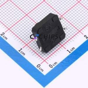 ZX-QC1212-8.0TP Tactile Switch SMD-4P,12x12mm Switch Single Pole Single Throw Round Button 2.6N Vertical Mount - Product Image 2