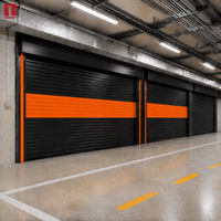 Porte à enroulement en aluminium Bolang avec serrure à empreinte digitale personnalisée, porte automatique pour garage de voiture, fournisseur OEM ODM pour communautés haut de gamme