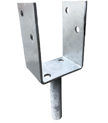 Heavy Duty Galvanized Steel Post Anchor Concrete Ground U Shape Fence Foot Anchors for Solar Ground Mounting System CXGL Brand