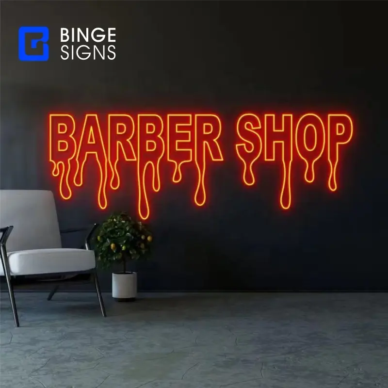 Binge Custom Made popüler dekoratif akrilik Neon İşaretler elektronik işaretler Led Neon ışıkları mağaza Led reklam işareti