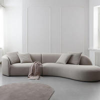 Modernes Weißes Rundes Wolken-Ecksofa für Wohnzimmer oder Apartment, Geeignet für Schulen und Einkaufszentren