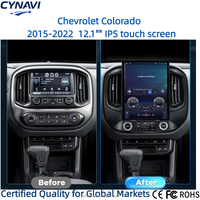 Écran radio 2DIN 12,1 pouces Lecteur DVD pour Chevrolet Colorado 2015-2022 Android Auto CarPlay sans fil Écran tactile BT5.0