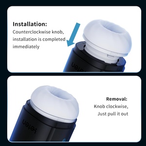 Automatischer Becher-<span class=keywords><strong>Masturbator</strong></span> mit Supermotor, 320/Minute, Teleskop-Saugfunktion, intelligenter Heizung und realistischer <span class=keywords><strong>Vagina</strong></span>-Taschenmuschi - Product Image 5