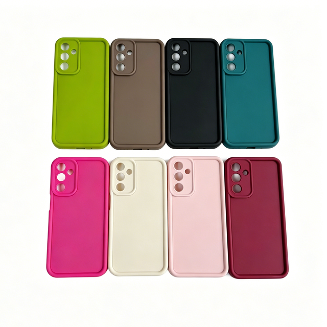Matte Sand Solid Color TPU Phone Case Blank Printable Shockproof Protective Cover for Samsung A07 S26 A17 DIY Painting Blank