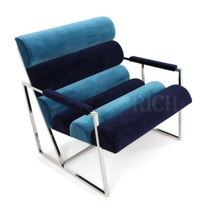 Metal Frame <strong>Recliner</strong> Family Room Contemporary Modern Luxury Accent Leisure Lounge Occasional <strong>Chairs</strong> <strong>Grey</strong> Linen Fabric Armchair - Product Image 2