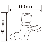 Robinet de lavabo de salle de bain commercial de qualité supérieure fixé au mur avec action de temporisation et arrêt automatique pour la chambre à coucher