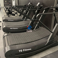 Tapis roulant incurvé YG FITNESS YG-T011, auto-alimenté, manuel, machine de course commerciale, équipement de fitness cardio pour salle de sport