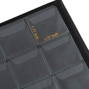 Album à pièces en cuir, 10 pages, 150 pochettes, album à pièces commémoratives, médaillons, badges, livre de collection - Product Image 3