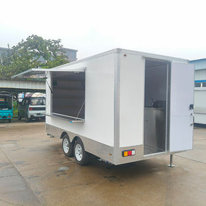 Carro de comida rápida Tienda de donuts Remolque de comida Barra de remolque Remolque Personalizable Caramelo Helado Café Catering Cocina completa Remolque de comida - Product Image 5