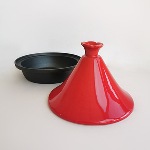 <span class=keywords><strong>Tajine</strong></span> marocain en fonte émaillée OEM pour cuisine, <span class=keywords><strong>plat</strong></span> marocain, <span class=keywords><strong>tajine</strong></span> avec couvercle en céramique, ensemble de batterie de cuisine - Product Image 5
