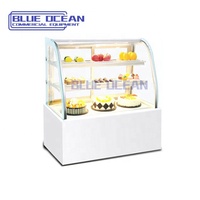 Top vente refroidissement par Air gâteau refroidisseur vitrine vitrine congélateur à gâteau pas cher