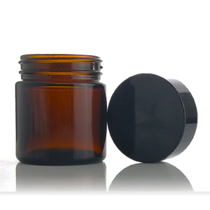 Vente en gros 3.3oz 100ml Bougie en verre ambré avec bouchon à vis pour crème pour le visage Crème liquide pour les yeux Blush Emballage - Product Image 1