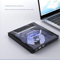 5-in-1 USB 3.0 Type C External CD DVD RW Optical Drive DVD Player Burner Reader Multi-Function Drive for Laptop