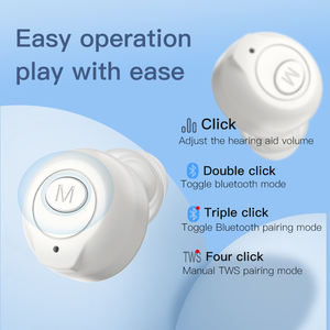 เครื่องช่วยฟังดิจิตอลพร้อมฟันสีฟ้าพร้อมชิ้นส่วนทั้งเครื่องช่วยฟังฟันสีฟ้า TWS แบบชาร์จไฟได้ขายทั้งชุด - Product Image 6