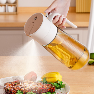Dual Purpose Glass Oil Spray Bottle Automatic Press To Spray Non Stick Leak Proof Kitchen Cooking Tool Reusable 500Ml - Product Image 3