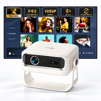 Projecteur UST Triple Laser avec Mise au Point Automatique, Haut-parleurs Intégrés, 1000 Lumens, Smart 1080P Android pour Home Cinéma