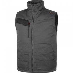 DELTA PLUS - STOC3GOGT-M Multipockets mach bodywarmer gris-orange en polyester/coton-VESTES DE TRAVAIL EAN MW131144 - Product Image 1