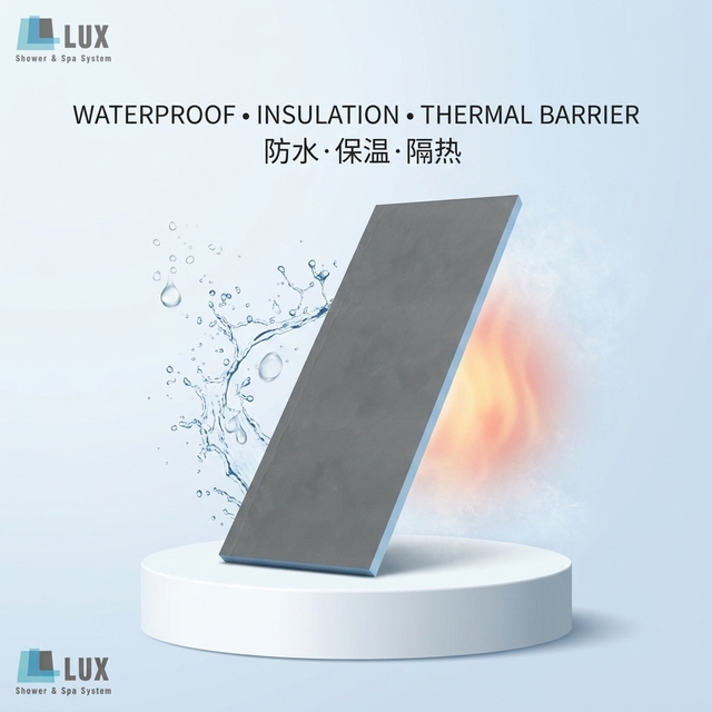 LUX XPS Polystyrene Foam Tile Backer Board for Bathroom Use High Compressive Strength 300-400kPa B1/B2 Flammability Rating