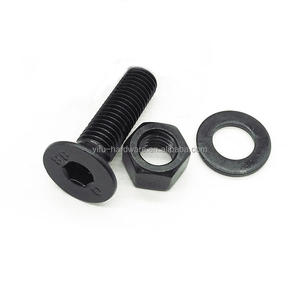 Tornillos hexagonales de acero negro M12 M13 Din933 Sujetadores con 18x80 Mm 8,8 Tuercas y pernos de cabeza hexagonal en tamaños M6 Bouten M10 Tuerca Y <span class=keywords><strong>Perno</strong></span> - Product Image 2