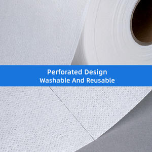 WIPESTAR Rouleaux de lingettes industrielles jetables de grande taille 23*34cm, 500 pièces, en blanc, utilisation prolongée, chiffons de nettoyage - Product Image 4