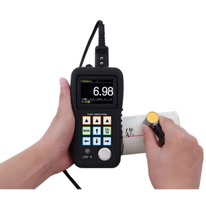 Jauge d'épaisseur numérique à ultrasons UM-4 ABS, haute précision, écran LCD couleur, alimentation par piles, mesure du revêtement pénétrant l'acier - Product Image 1