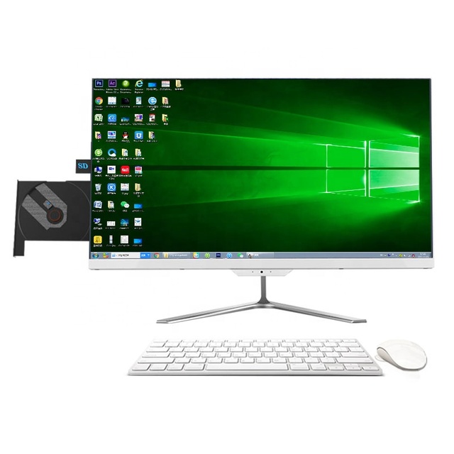 Home Business Office All-in-one Pc Gaming Personal Desktop Computer 21.5/23.8/27 Inch HD Screen Quad Core I3 I5 I7