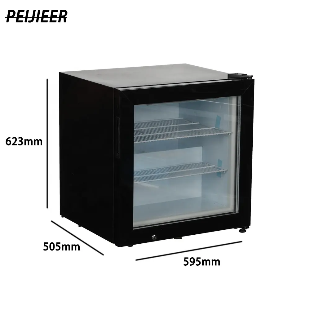 Горячая Распродажа, индивидуальный бытовой мини-холодильник 55 л со стеклянной дверью