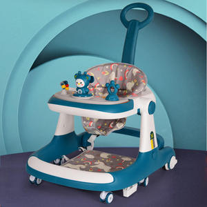 Venta de alta calidad Asiento Cochecito Juguetes sentarse a pararse aprendizaje Música Actividad Ruedas Empuje Caminar <span class=keywords><strong>Coche</strong></span> Luz Niños Simple Baby Walker - Product Image 5