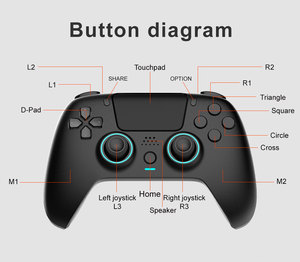 <span class=keywords><strong>Control</strong></span> de Juego con Alta Vibración 2024, Conexión Inalámbrica BT P4, Multiplataforma, Elegante, Programable - Product Image 3